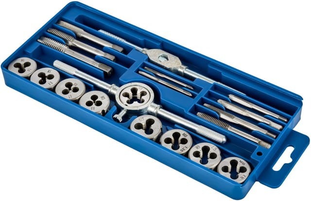 Gewindebohrer- und Schneideisensatz 20-teilig KD10288