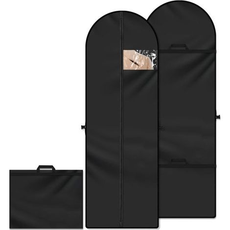 1 Faltbarer Kleidersack, 60 X 180 Cm, Staubdicht, Für Lange Kleider, Mäntel, Abend-/brautmode