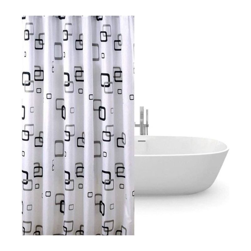 1 Stück Wasserdichter Duschvorhang, 180 X 220 Cm, Geruchsneutral, Schimmelresistentes Polyester, Modernes Badezimmer