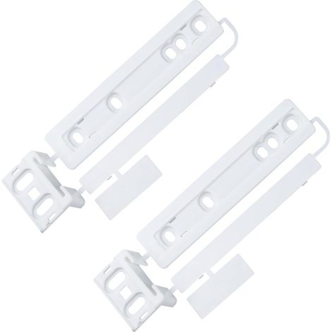 Set Aus 2 Kunststoff-gleitschienen, 100 X 23 X 4 Mm, Verbindungsstück, Für Einbaukühlschrank