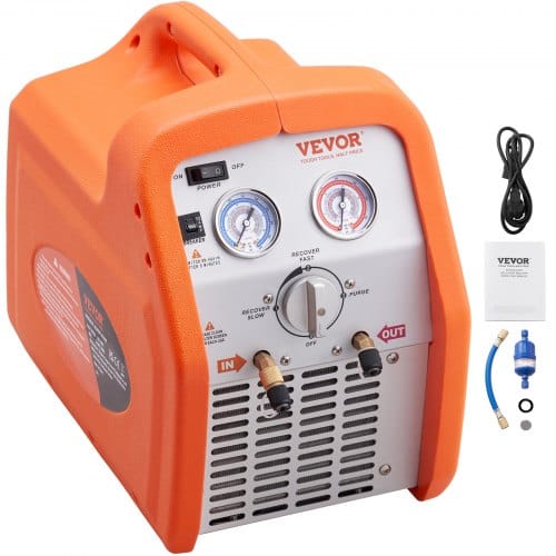 Vevor Kältemittelabsauggerät Kältemittel Absaugstation, 3/4 Ps Kältemittel Absauggerät Refrigerant Recovery Machine 220-240 V, 4,85 Lbs/min Kältemittel Abpumpstation Rückgewinnungsmaschine