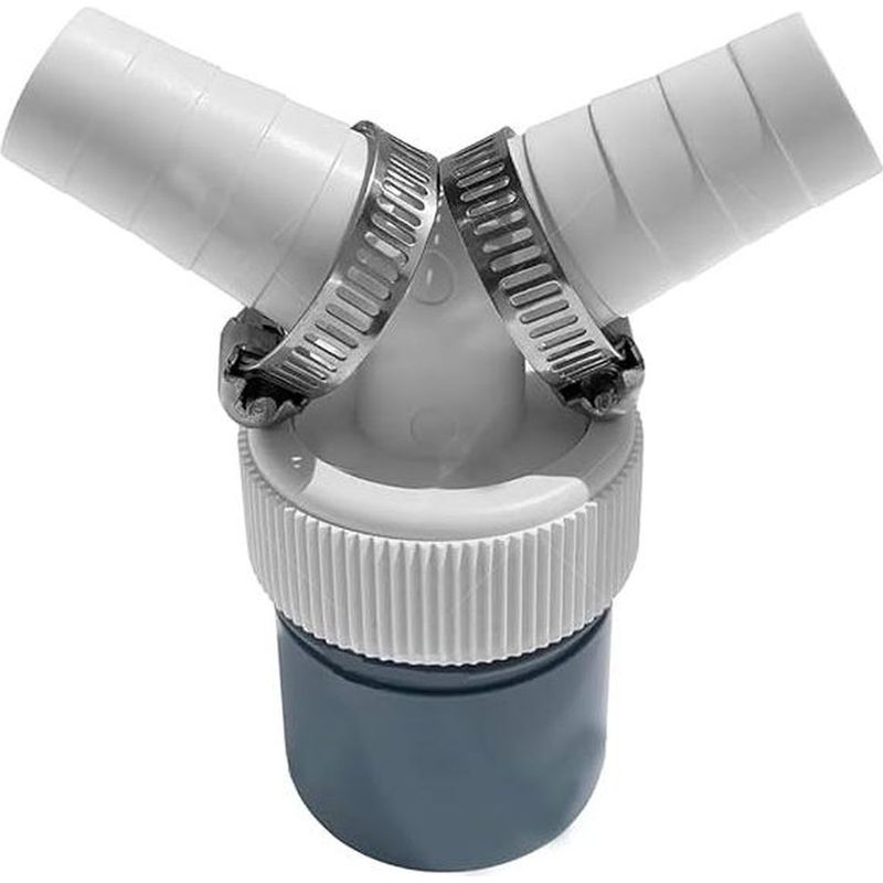 1 Stück Doppelablauf-y-adapter, Anschluss Für Waschmaschine Und Geschirrspüler, 40 Mm Auslass, 18–23 Mm Einlass, Zur Installation In Küche Oder Waschküche