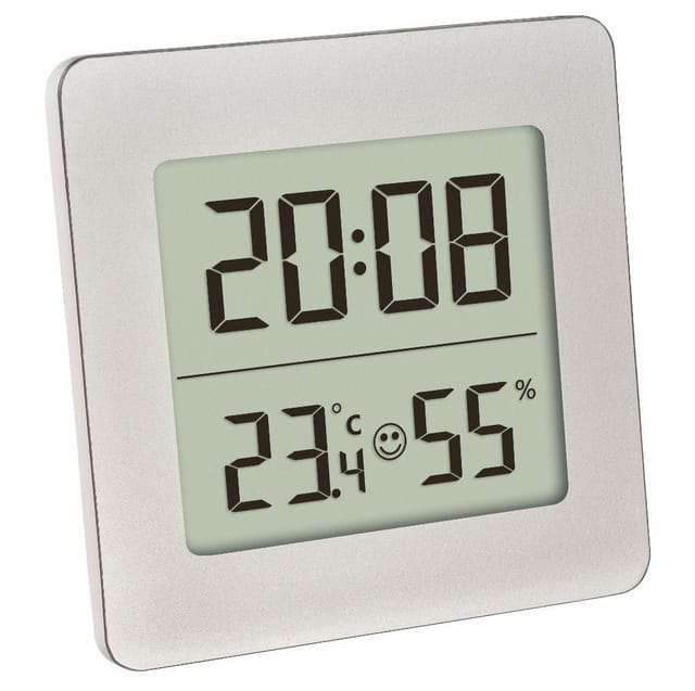 TFA Digitales Thermo-Hygrometer 30.5038.54, silber