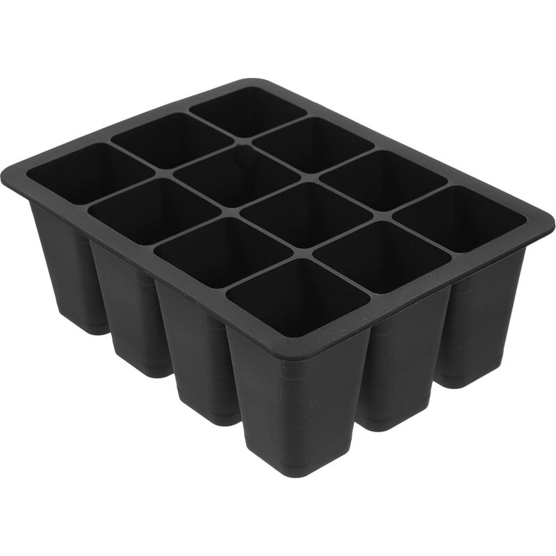 Start R Verwendbare Silikon-schale Mit 12 Löchern, Schwarz