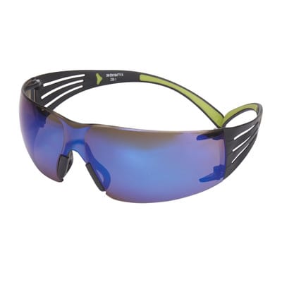 3M Brille SecureFit408AS, PC, blau verspiegelt, AS