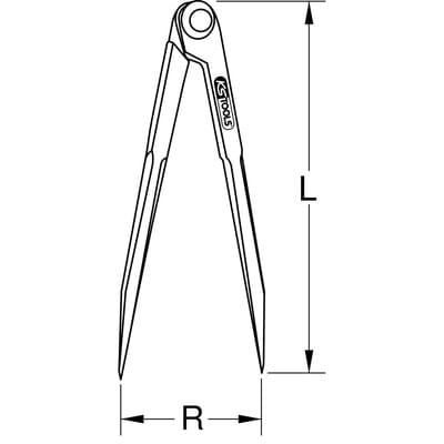 Spitzzirkel ohne Stellbogen, 500mm