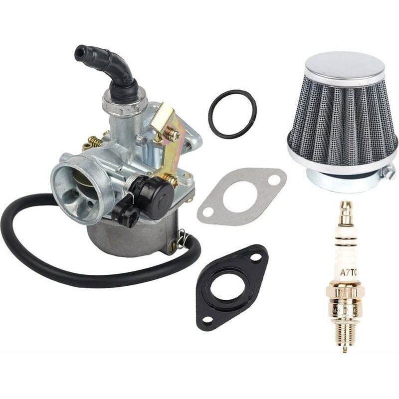 Geeignet Für Die Verwendung Mit Pz19 Pz 19mm Vergaser-starterkabel, Luftfilter Und Zündkerze Mit O-ring, Kompatibel Mit 90cc, 110cc Und 125cc Atv, Quad, Dirt Bike, Taotao Und Sunl.