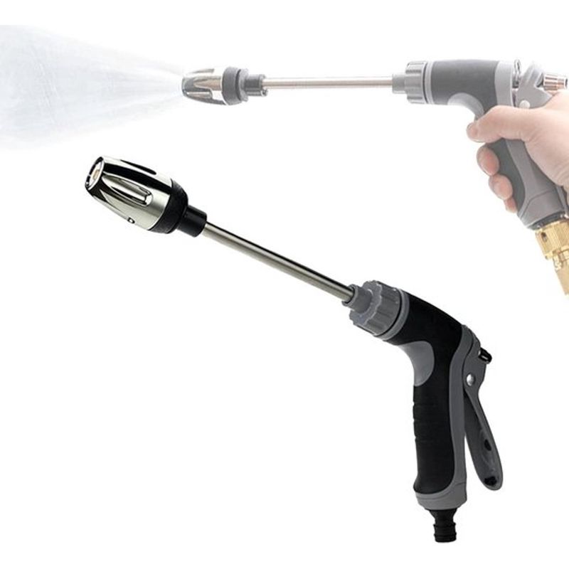 Turbo-hochdruckreiniger Für Gartenschläuche – Hochdruck-spritzpistole Für Kraftvolle Reinigung – Geeignet Für 1/2-zoll-schläuche – Universeller Anschluss – Gartenschlauchzubehör (30 Cm)