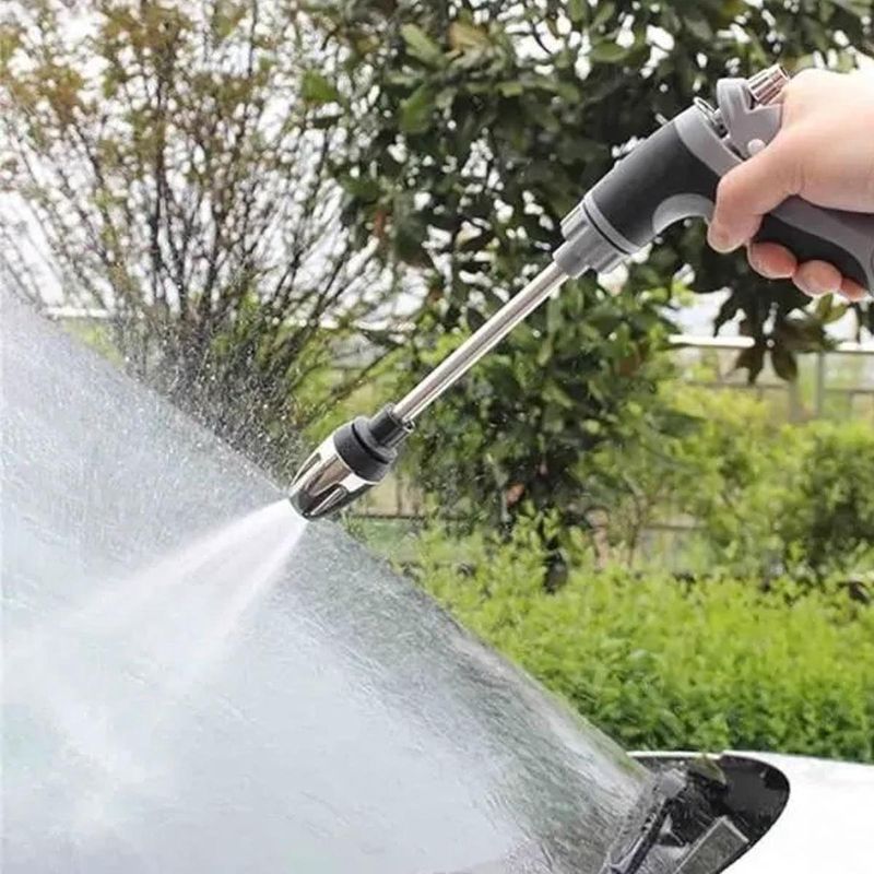 Hochdruckreiniger Turbowasher – 6–10 M Reichweite – Inkl. Zubehör – Einstellbarer Druck – 1-teilig – Für Garten Und Auto – Schwarz