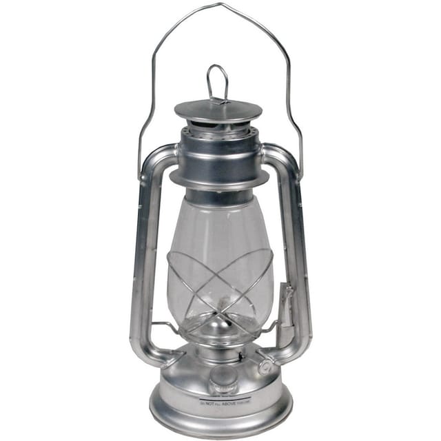 Military & Adventure Zink Petroleumlampe Silber 1 St. - MFH