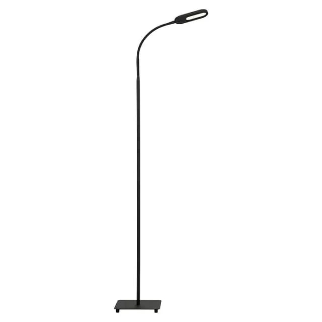 Office step led Stehlampe, cct Farbtemperatursteuerung, Schwenkbar, Dimmbar, Touchfunktion, schwarz, 21 x 21 x 128 cm - Briloner