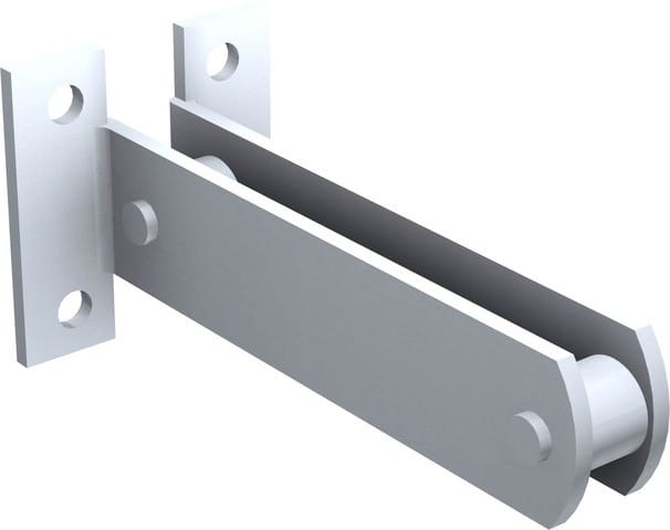 Mantion - Einstelllasche 5046 für 2 Schienen 50 x 40 mm - 5046
