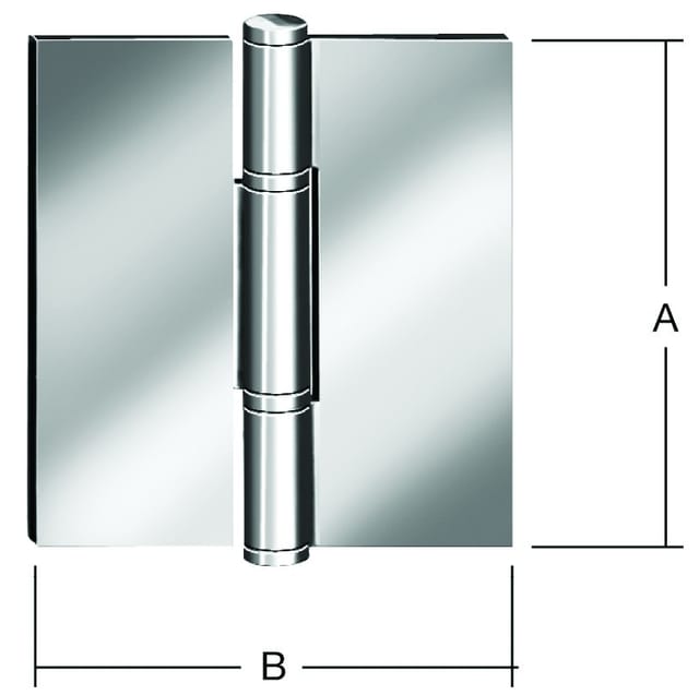 Vormann - Türscharnier 90X85 mm ungebohrt