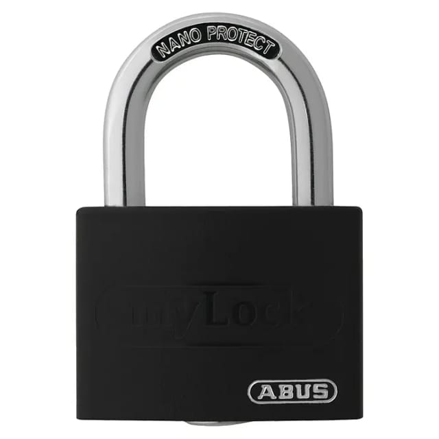 ABUS Vorhangschloss Aluminium T65AL/40 schwarz vs. Lock-Tag