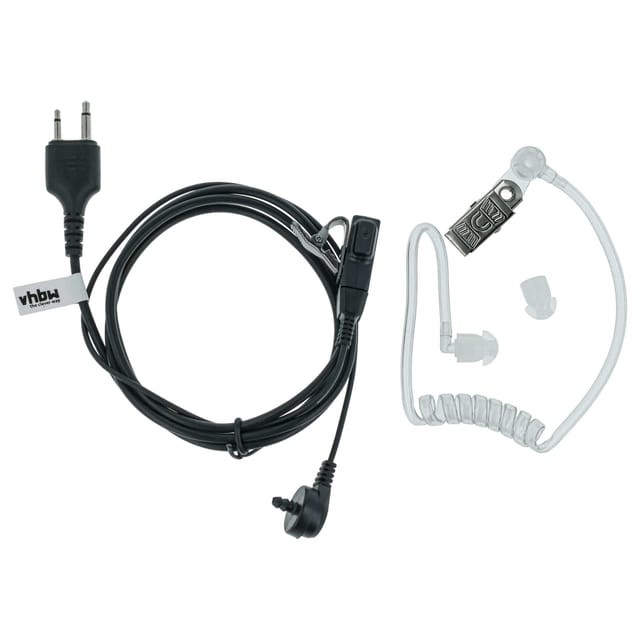 Vhbw - Headset mit Push-to-Talk Mikrofon kompatibel mit Icom 16e0, IC-02A, IC-02AT, IC-02E, IC-02N, IC-03A, IC-03AT, IC-04A, IC-04AT, IC-04E Funkgerät
