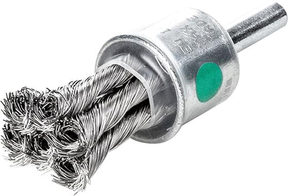 Lessmann Pinselbürste Edelstahl gezopft 29x28/72x0,35mm