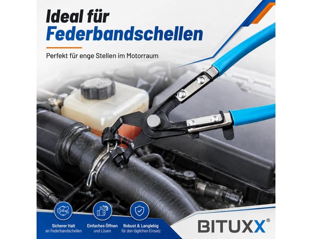 11 tlg Schlauchklemmenzangen Set Schlauchschellenzange Schlauchschelle Zange Werkzeug - Bituxx