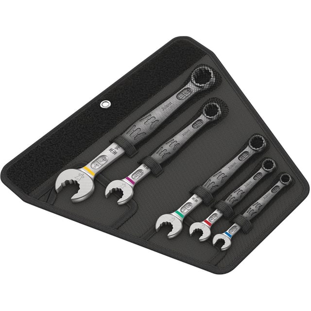 Wera 05020240001 6003 Joker 5 Imperial Set 1 Ring-Maulschlüssel-Satz 5teilig Schlüsselweite (Metrisc
