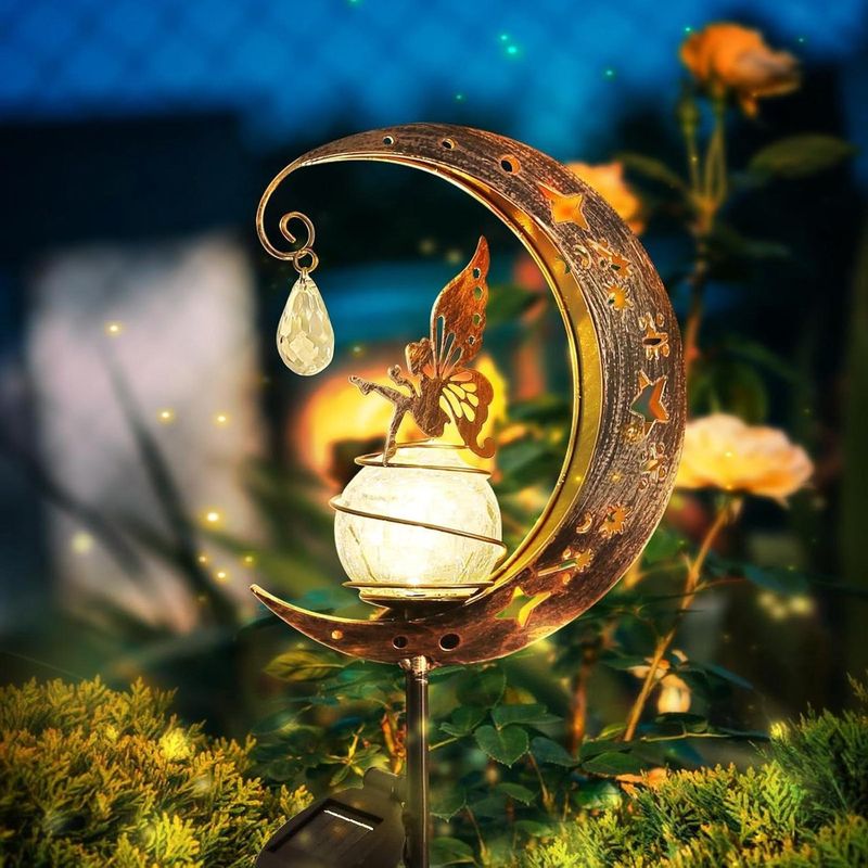 Solarleuchten Für Den Außenbereich, Wasserdicht Und Dekorativ Aus Metall, Für Garten, Terrasse, Hof, Haus, Hochzeit Und Party.