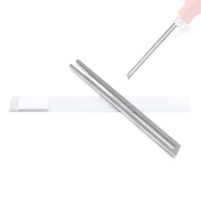 Wiltec Klinge für Styroporschneider 150mm, gehärtet, gerade, schneidet Styropor, Styrodur & andere Dämmstoffe mit Nickel-Chrom-Legierung für
