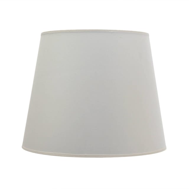 Lampenschirm Weiß Stoff für Stehlampe E27 konisch