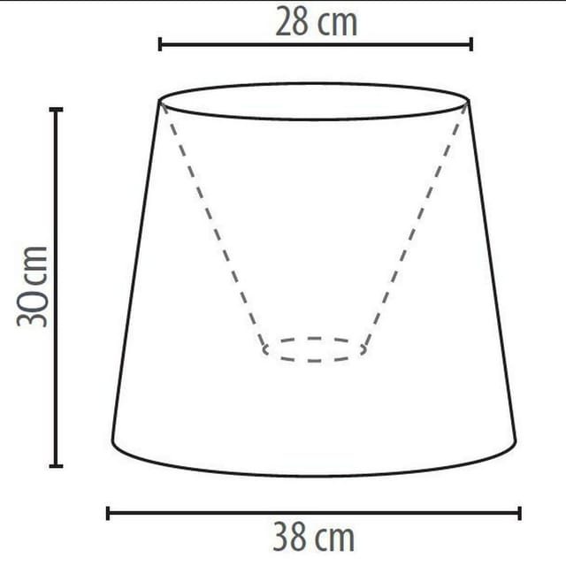 Lampenschirm für Stehlampe E27 aus Spitze Stoff willow