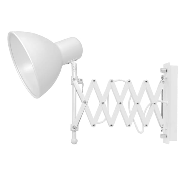 Verstellbare Wandlampe harmony in Weiß ausziehbar E27