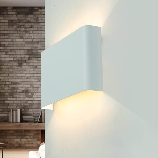 Up Down Wandlampe innen Metall B: 25,5 cm 2x G9 flach Modern HAGA Wandleuchte Flur Wohnzimmer
