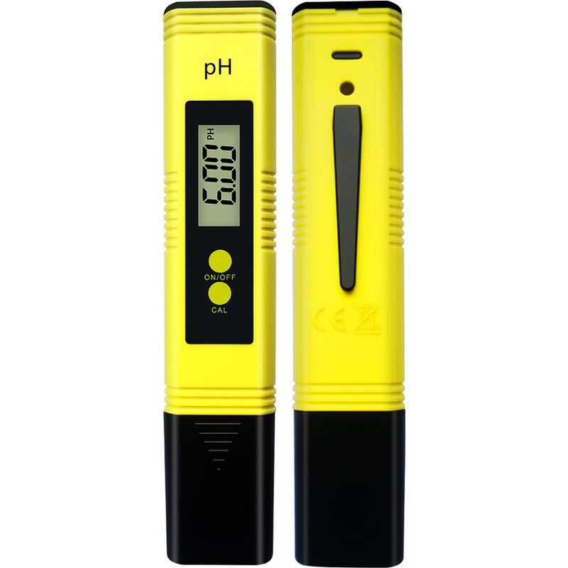 Sollbry Professionelles Ph-messgerät, Messbereich 0,00–14,00 Für Wasser, Tragbare Aquarien, Hydrokultur, Schwimmbäder, Messbereich