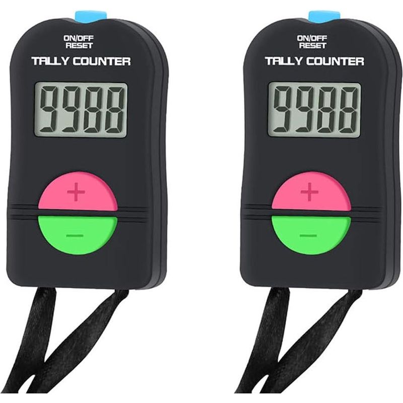 Sollbry Kleiner Digitaler Zähler, 2 Stück, Elektronischer Manueller Additions-/subtraktionszähler, Manueller Zähler Für Golf- Und Sportspiele