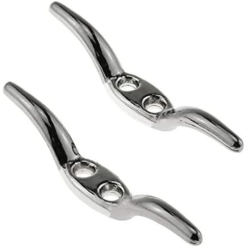 Sollbry 2er-set Klampenhaken, Flaggenklampen, Festmacherleinenhaken Für Masten, Robuste Metall-seilklampen, Für Flaggenmasten, Boote, Yachten, Markisen, Planen