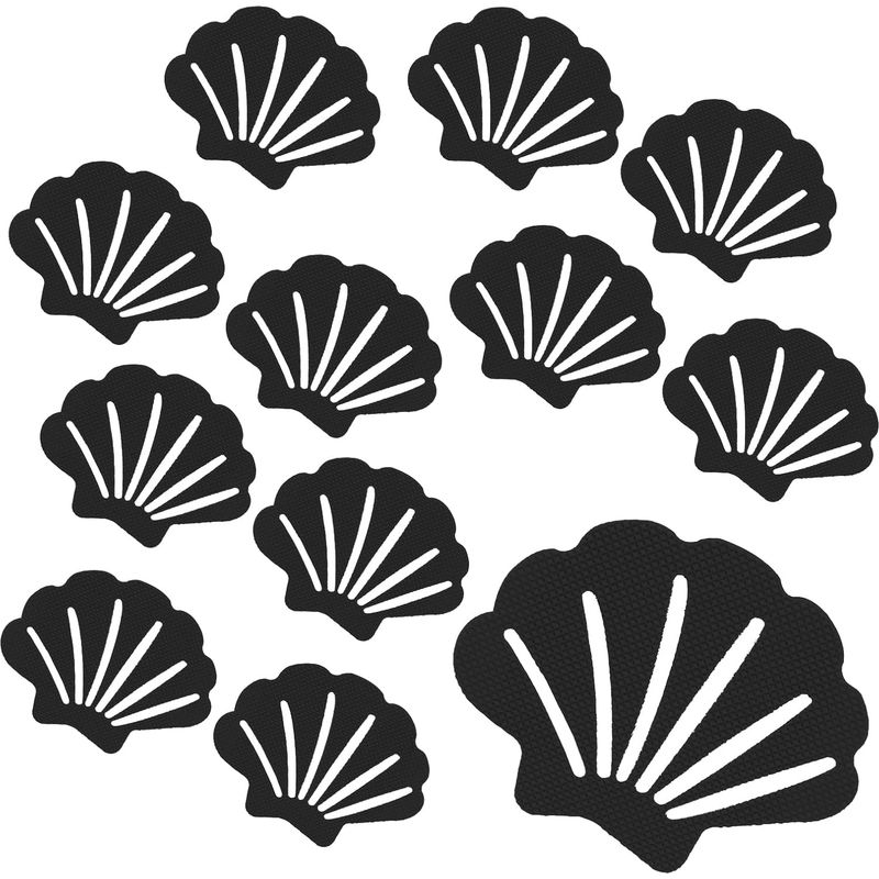 Sollbry 12er-pack Original Anti-rutsch-sicherheitsaufkleber Für Badewanne, Dusche, Treppen, Leitern, Boote (schwarz)
