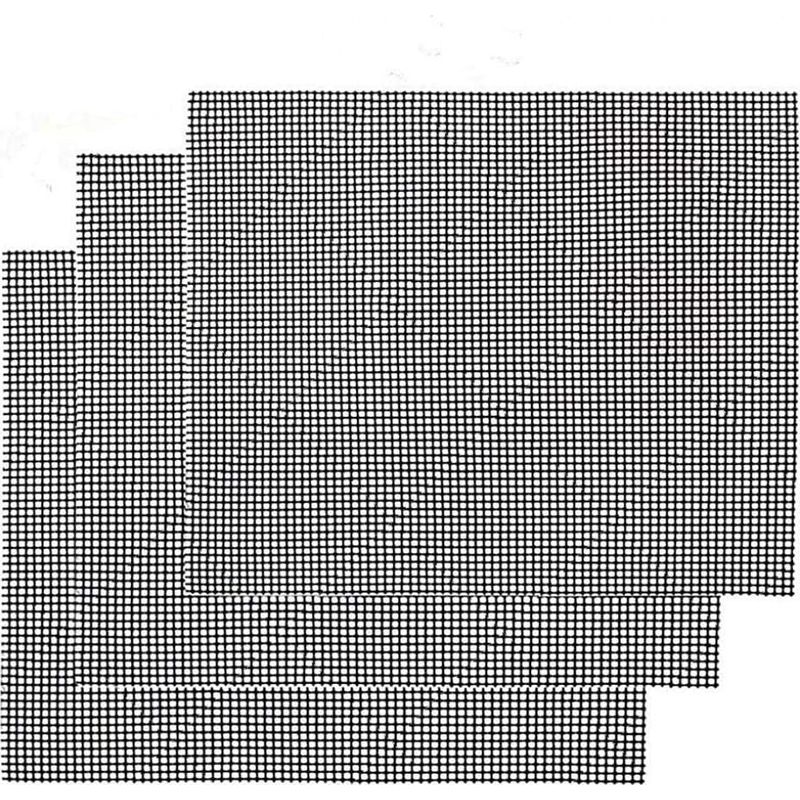 Sollbry Grillmatte, Antihaftbeschichtet, 3-teilig – Wiederverwendbare, Hitzebeständige Grillplatte, Für Drinnen Und Draußen, 40 × 30 Cm