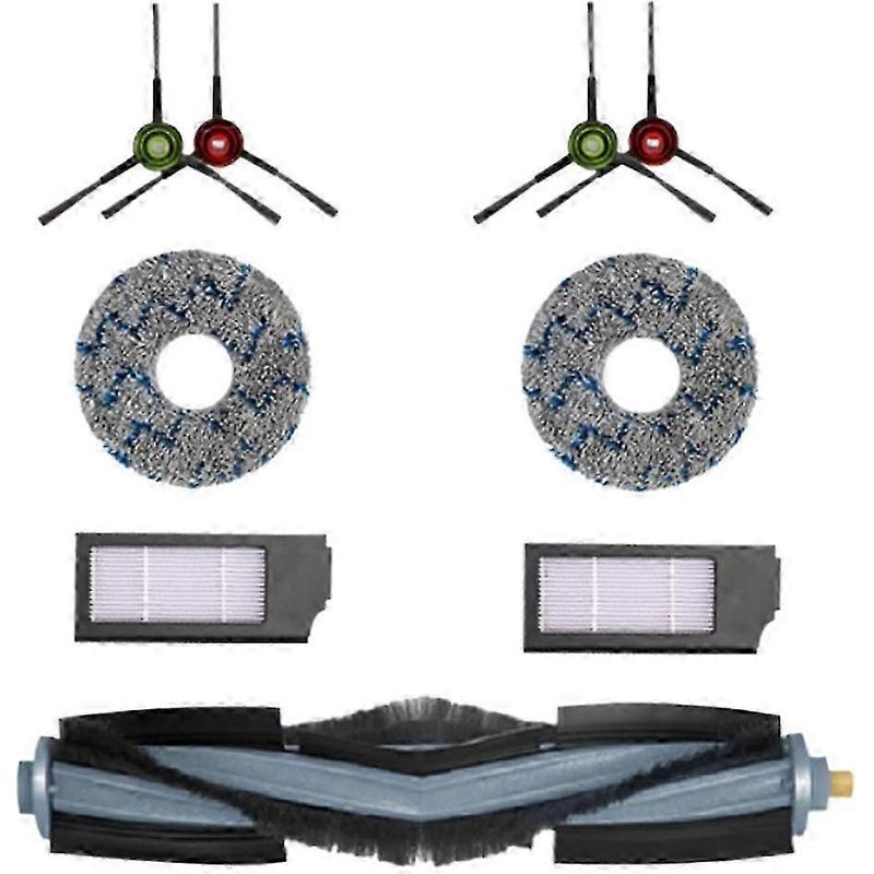 Packung Mit 9 Reinigungstüchern, Hepa-filtern Und Hauptseitenbürsten Für Den Deebot T10 Turbo Staubsauger