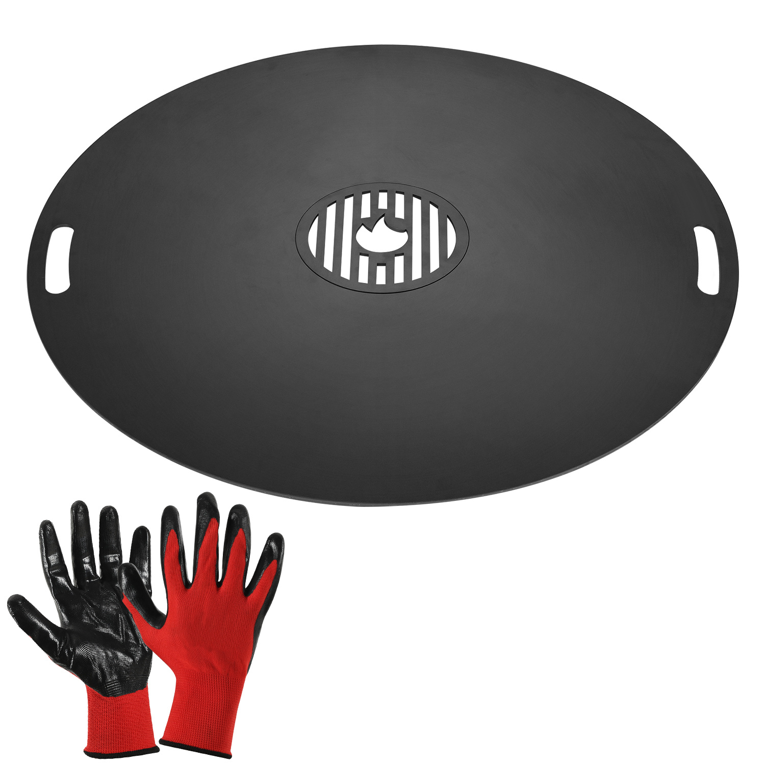 Tolletour Feuerplatte 80cm Massive 5mm Grillplatte Für Die Feuertonne Oder Feuerschale Für Gartenpartys