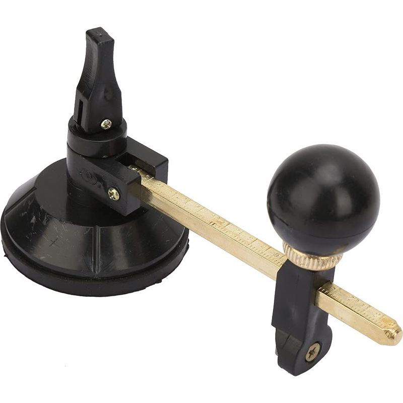 Runder Glasschneider Mit Saugnapf, 20 Cm, 6-rad-zirkel, Ideal Zum Schneiden Von Glas Und Fliesen, 20 Cm/7,9 Zoll Durchmesser