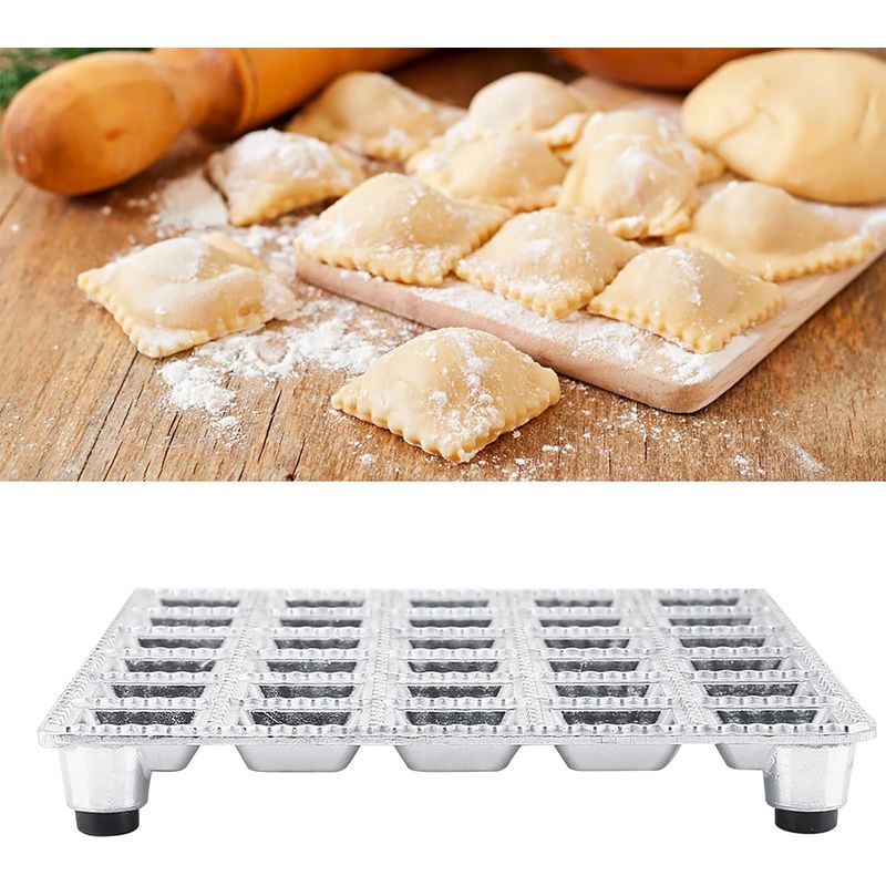 Italienische Ravioli-form – 30er-ravioli-tablett In Gitterform – Robuste Aluminiumlegierung