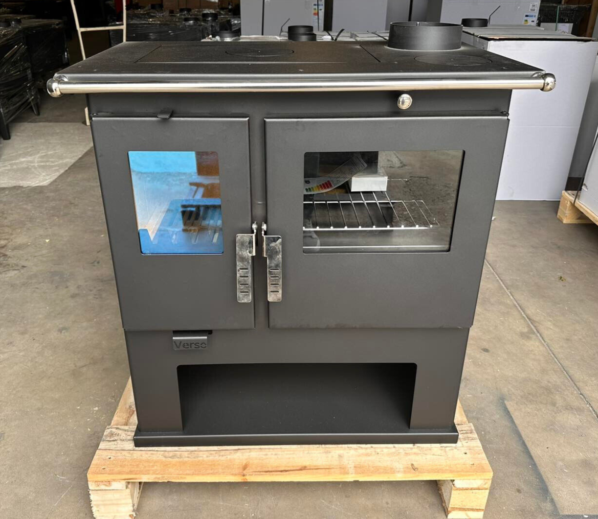 Eek A+ Premium-holzherd, Beistellherd Verso Cs - Links - 7.7 Kw