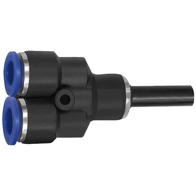 Riegler - Y-Steckverbindung, Stecknippel 10 mm »Blaue Serie«, Schl.-Ø 8, ks