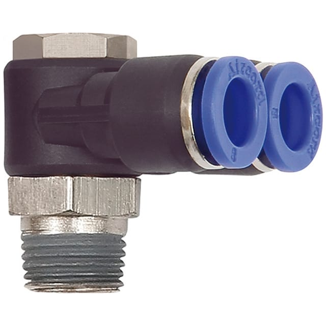 Riegler - Y-Winkelsteckverschraubung »Blaue Serie«, drehbar, r 1/8 a. ø 8mm