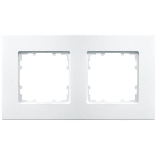 BJC - Rahmen 2 Elemente 161x90mm in Polarweiß Siemens Delta miro 5TG11120WH
