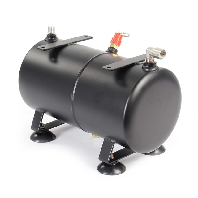 Wiltec Ersatzteil für Airbrush Kompressor AS189 – Drucktank – 3 L – Originaldrucktank für Airbrushkompressor, Druckbehälter Zubehör