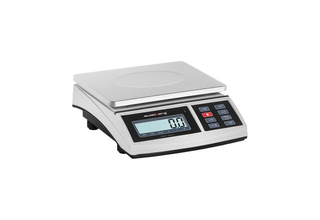 Steinberg Systems - Tischwaage Feinwaage Präzisionswaage Küchenwaage Digital Akku lcd 15 kg / 0,5 g