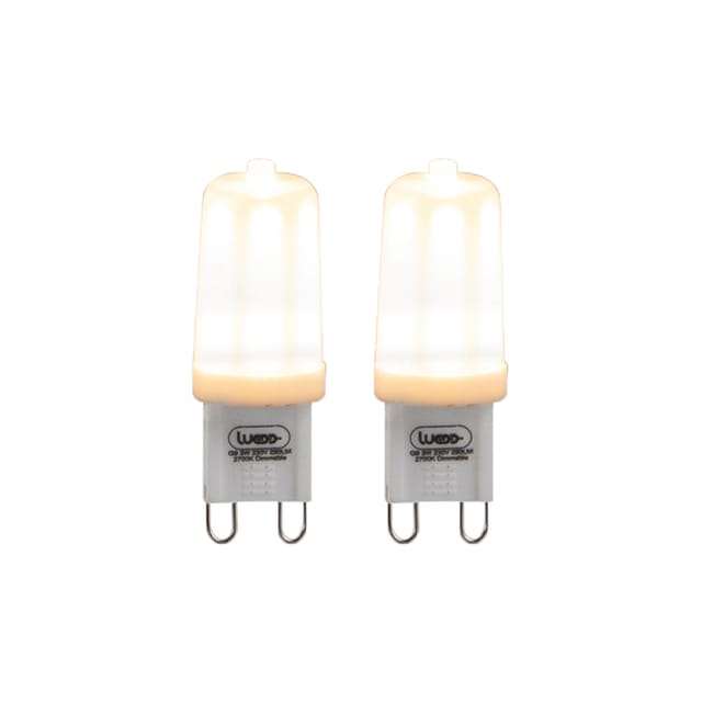 Set mit 2 dimmbaren G9-LED-Lampen 3W 280 lm 2700K
