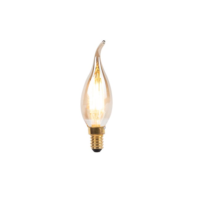 Luedd - E14 dimmbare LED-Kerzenlampe mit Filamentspitze 240V 3W 250 lm
