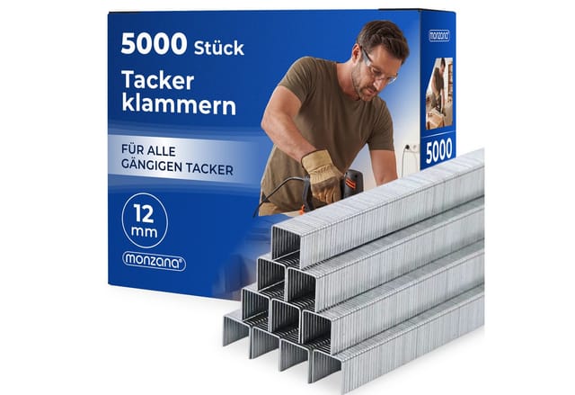 5000 Tackerklammern Heftklammern verzinkt Drucklufttacker 12 / 16 / 25 / 40 mm 12, Klammern