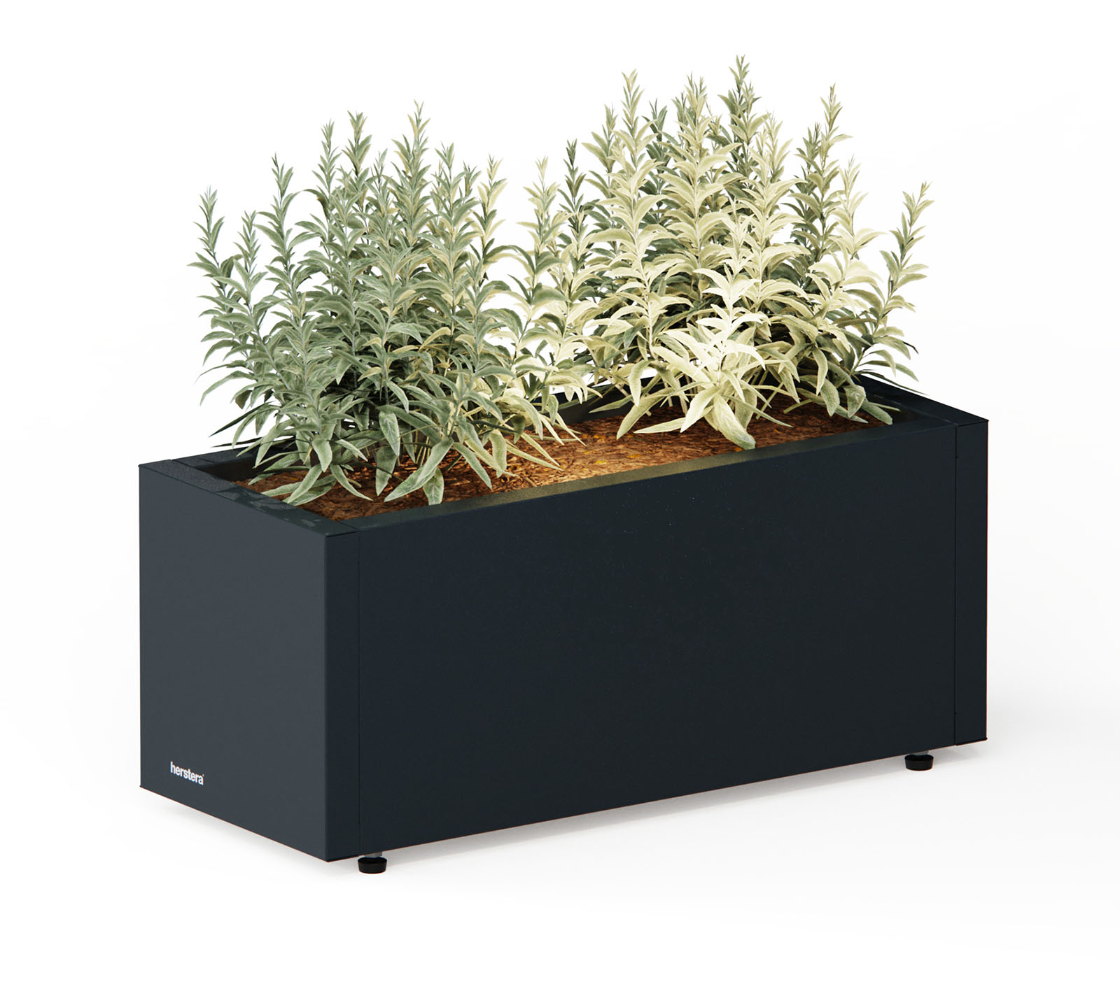 Herstera Garden Planter Balcony 60x25x25cm Set