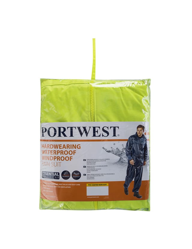 Regenbekleidung (Jacke + Hose) Gelb S