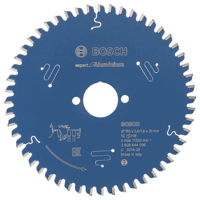 Kreissägeblatt Expert for Aluminium 165 x 30 x 2,6 mm, 52 - Bosch