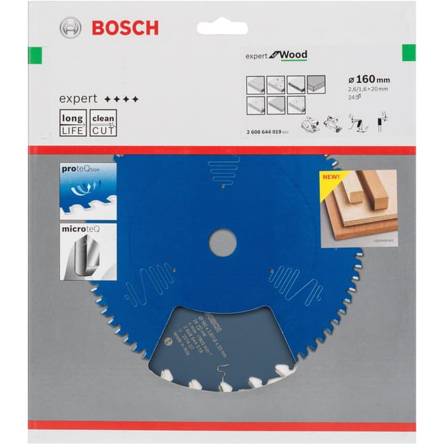 Kreissägeblatt Expert for Wood 160 x 20 x 2,6 mm, 24 - Bosch